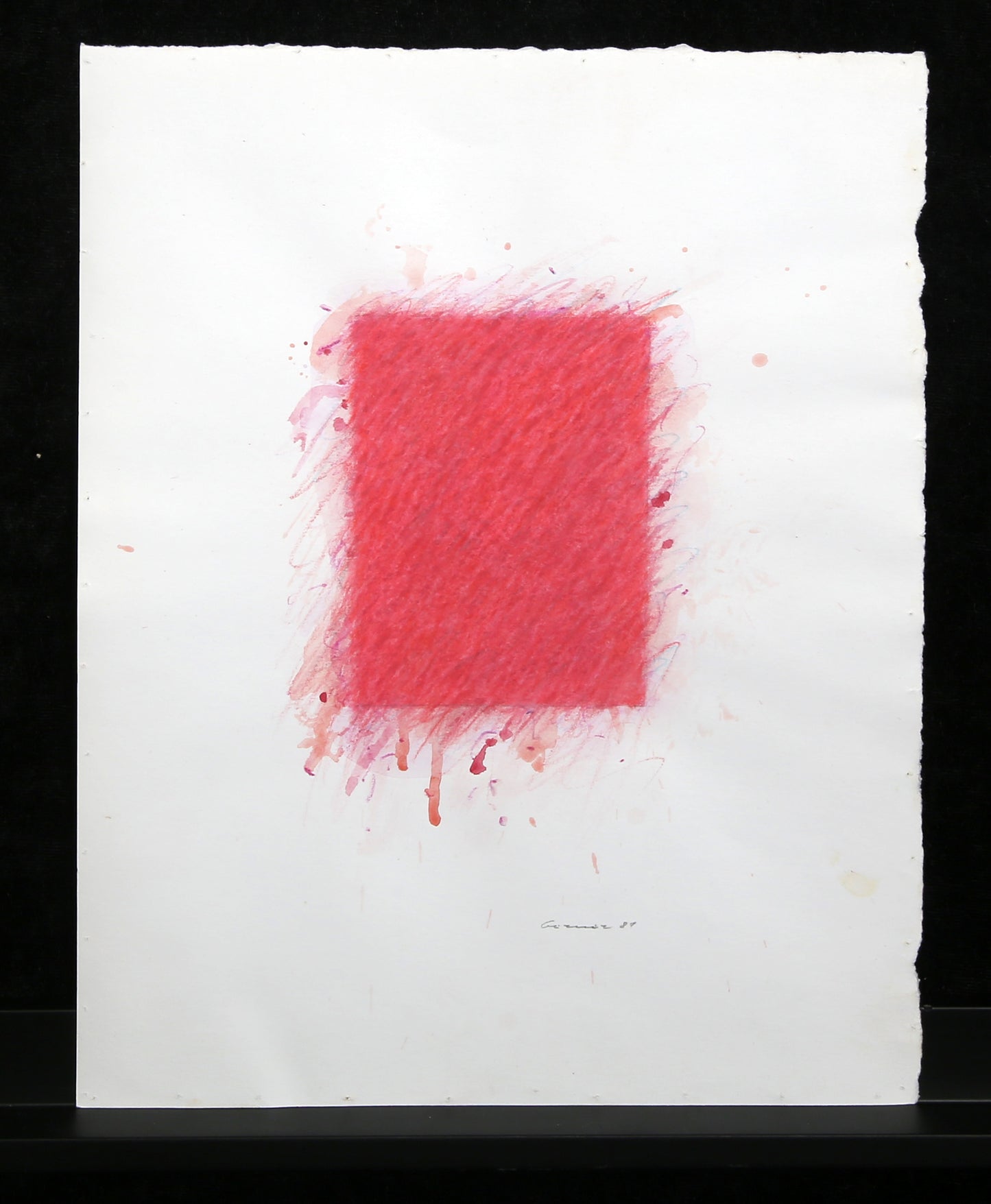 Berner, Bernd - ohne Titel - 1981 - Gouache + Kreide auf Bütten - handsigniert