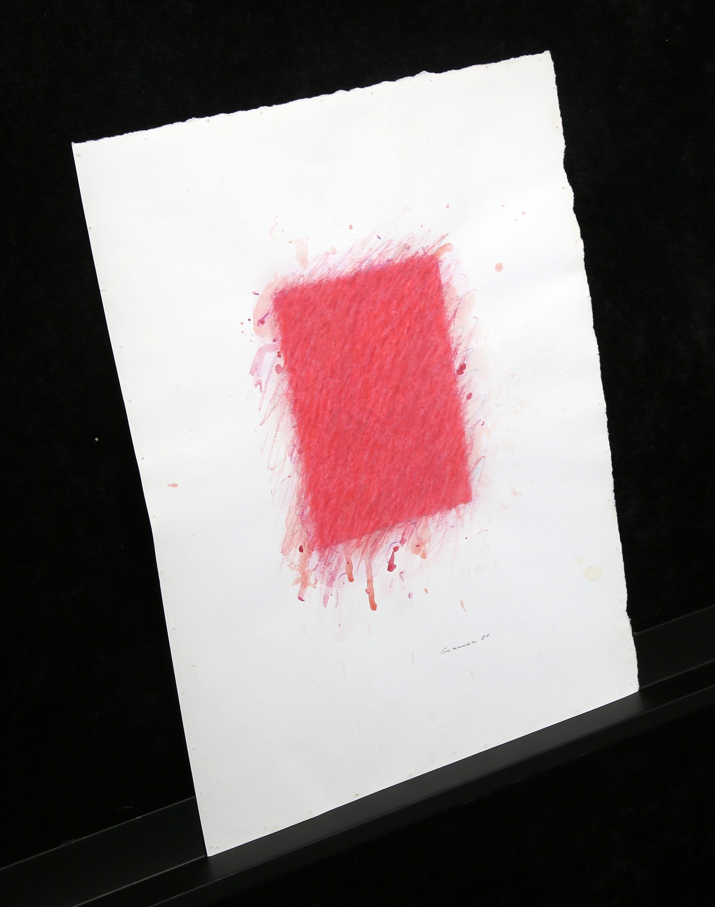 Berner, Bernd - ohne Titel - 1981 - Gouache + Kreide auf Bütten - handsigniert