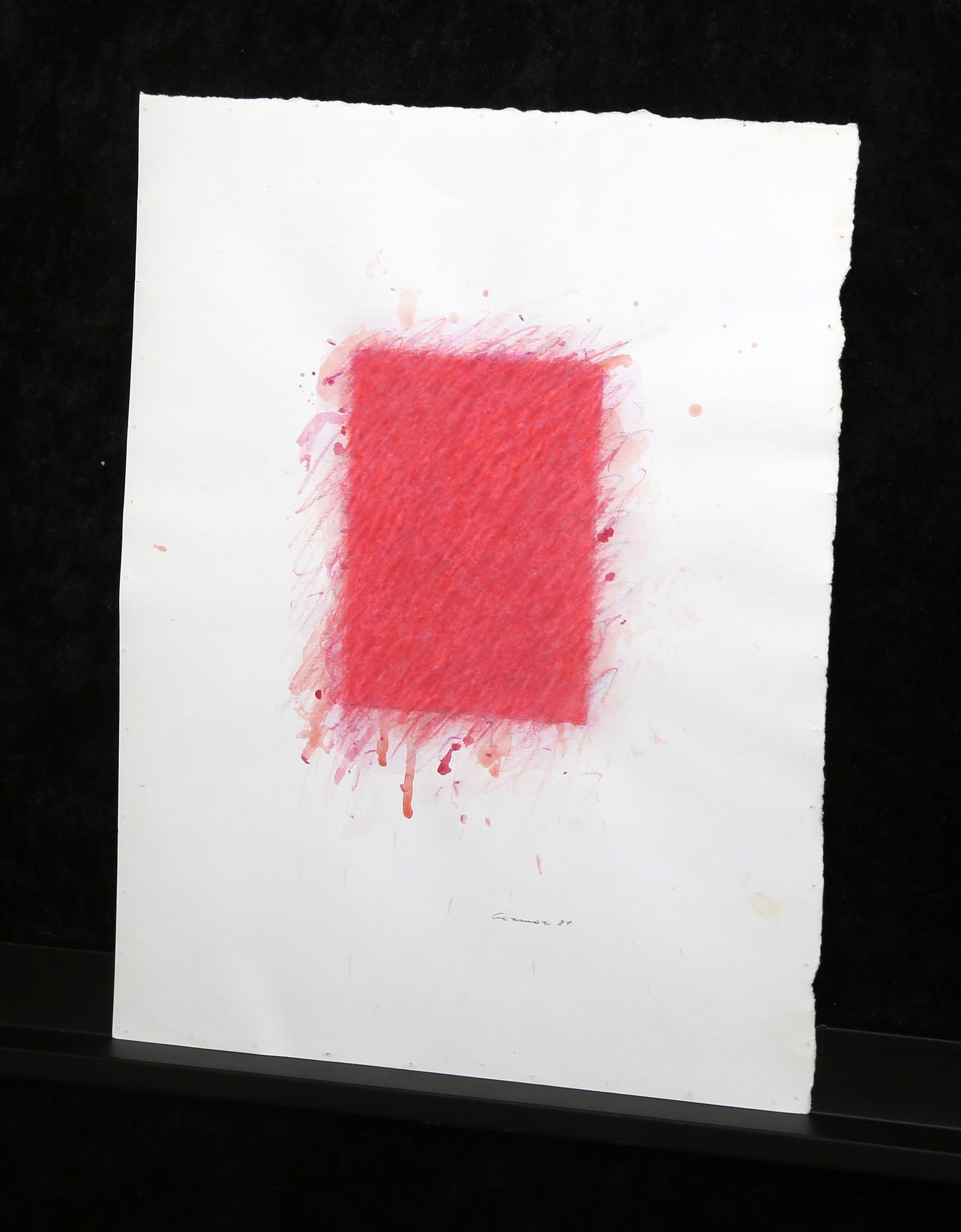 Berner, Bernd - ohne Titel - 1981 - Gouache + Kreide auf Bütten - handsigniert