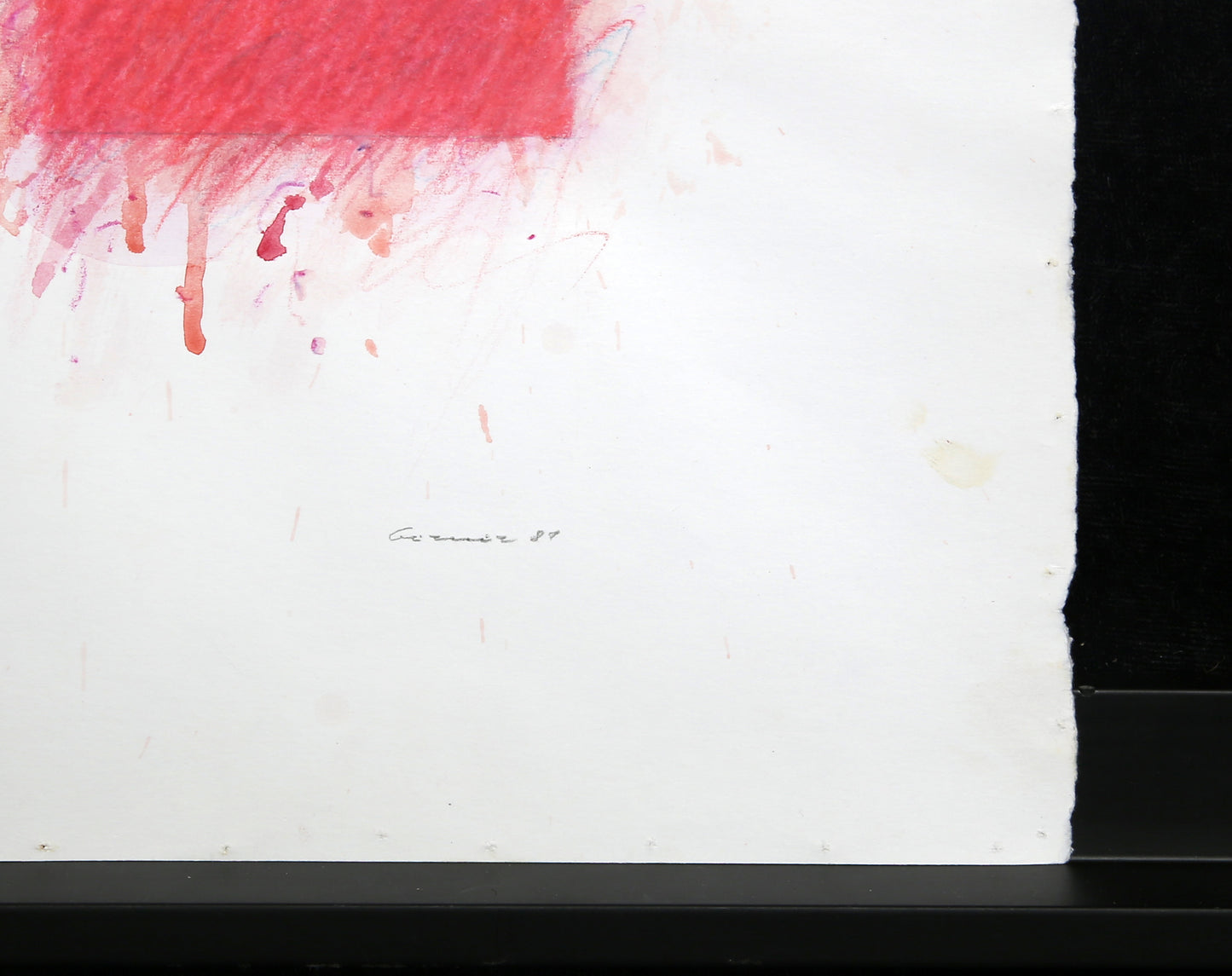 Berner, Bernd - ohne Titel - 1981 - Gouache + Kreide auf Bütten - handsigniert