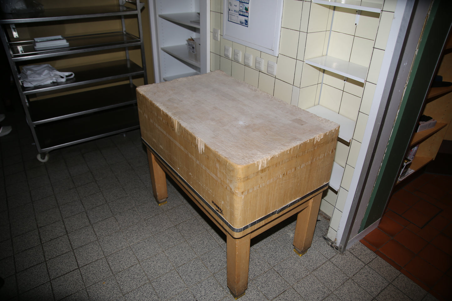 Fleischer-Hackstock - Schwarz - Hackklotz mit Zubehör