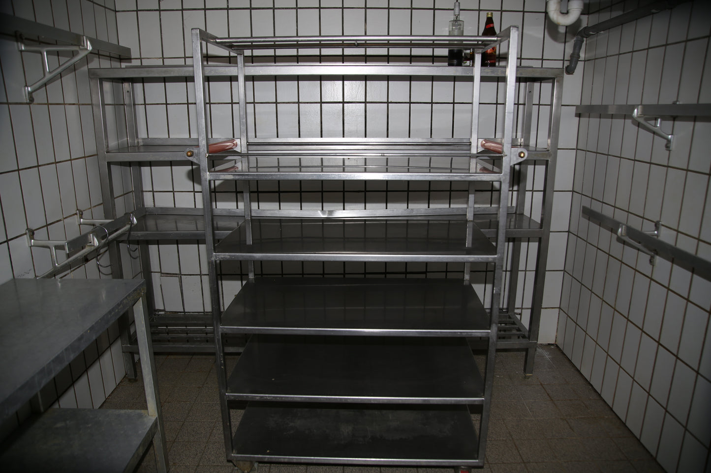 Stainless steel shelves, stainless steel trolleys - various sizes