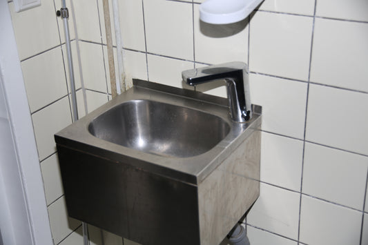 Hand wash basin with sensor and tap - 2 pieces together