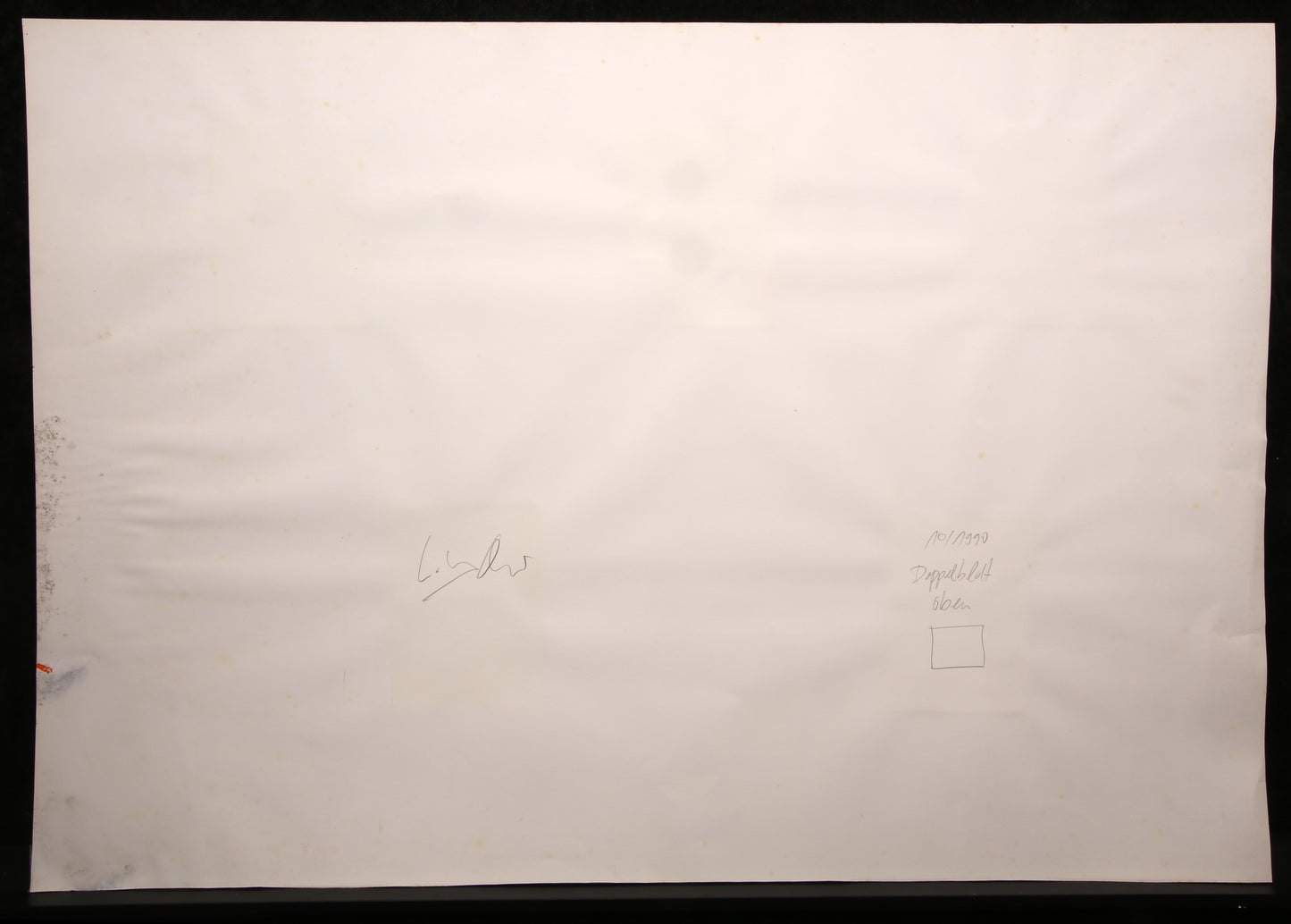 Oster, Willy - Geometrie in orange [1.1] - Collage - handsigniertes Unikat