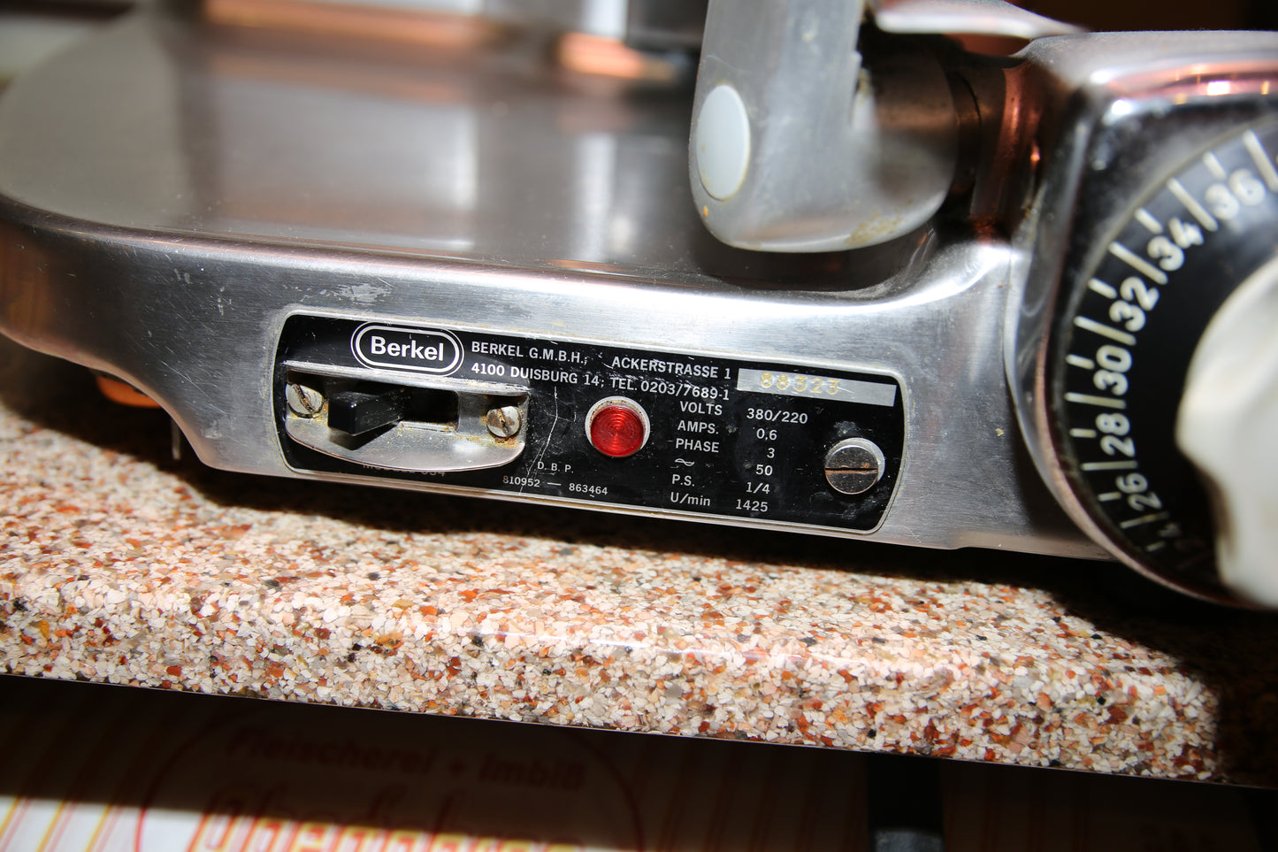 Aufschnittmaschine - Berkel 834 Non CE - 2 Stück zusammen