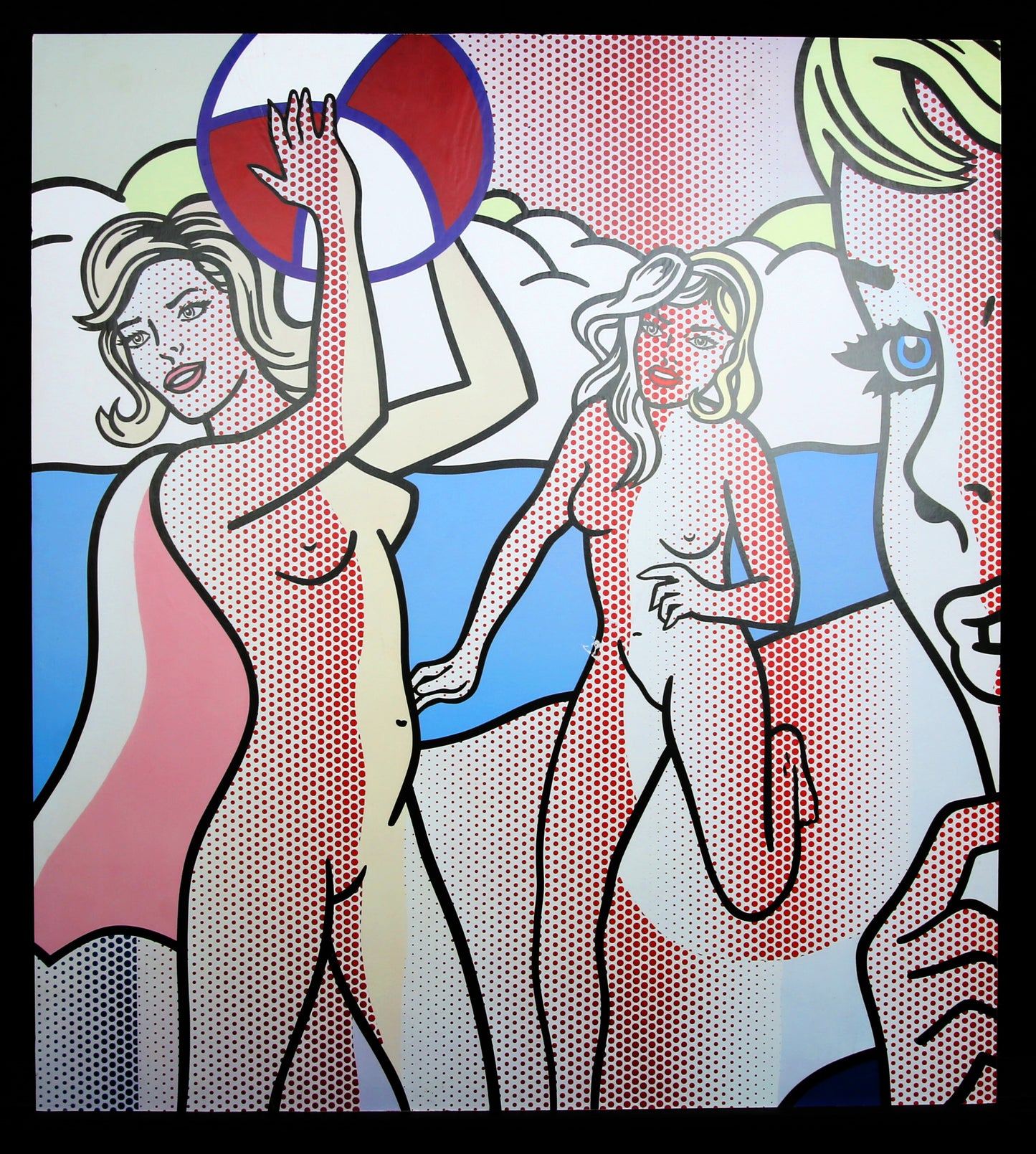 Lichtenstein, Roy - Nudes with Beach Ball - Farboffsetlithografie
