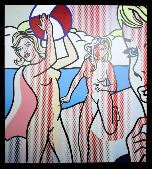 Lichtenstein, Roy - Nudes with Beach Ball - Farboffsetlithografie
