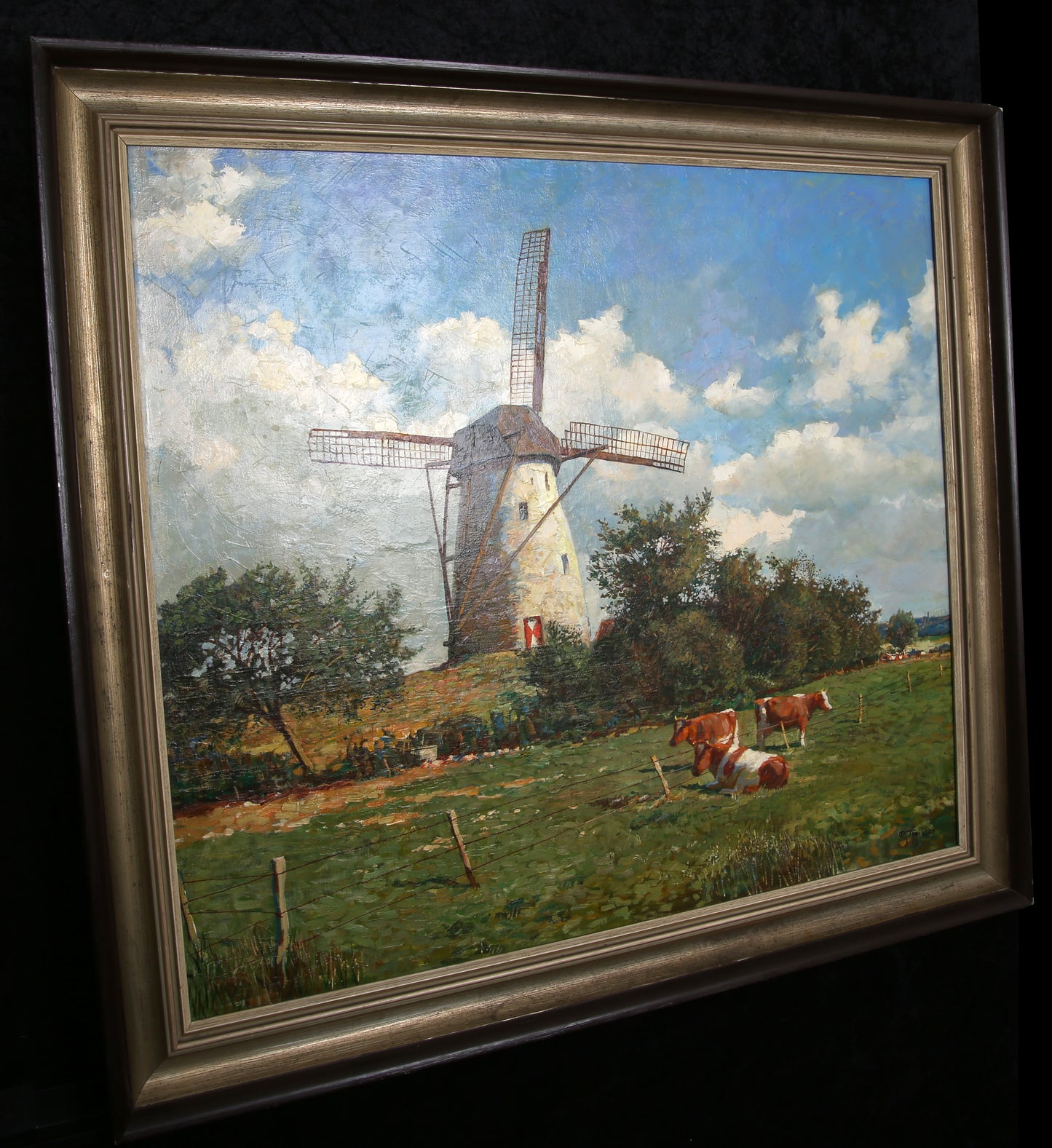 Theissen, Paul - Mühle - Öl auf Leinwand - handsigniert