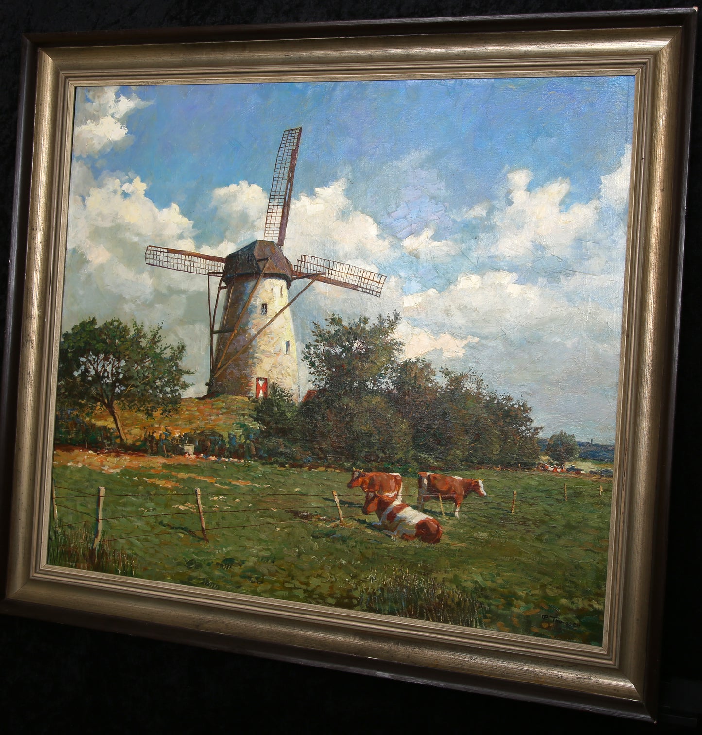 Theissen, Paul - Mühle - Öl auf Leinwand - handsigniert