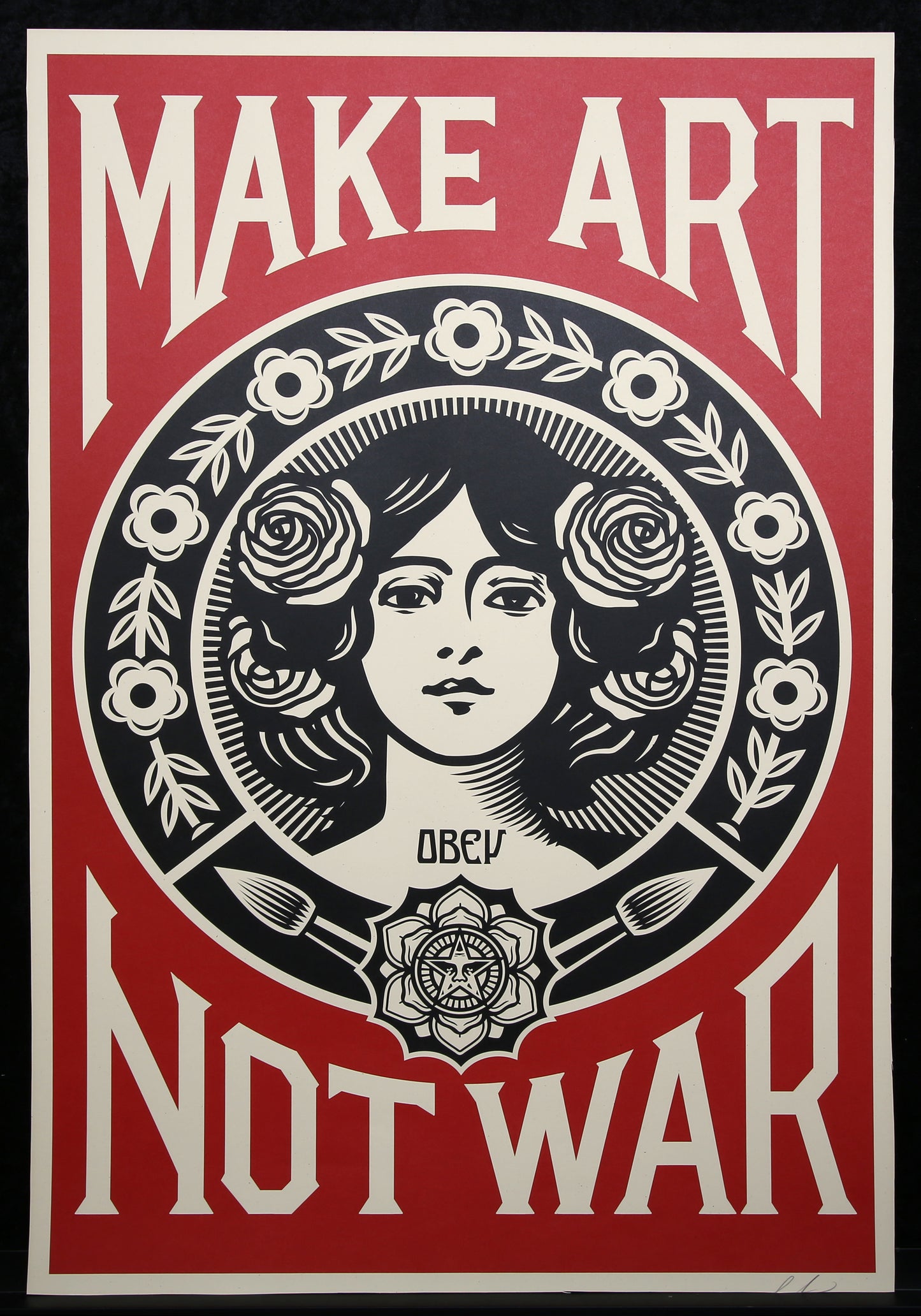 Fairey, Shepard - Make Art Not War  - Farboffsetlithografie - handsigniert