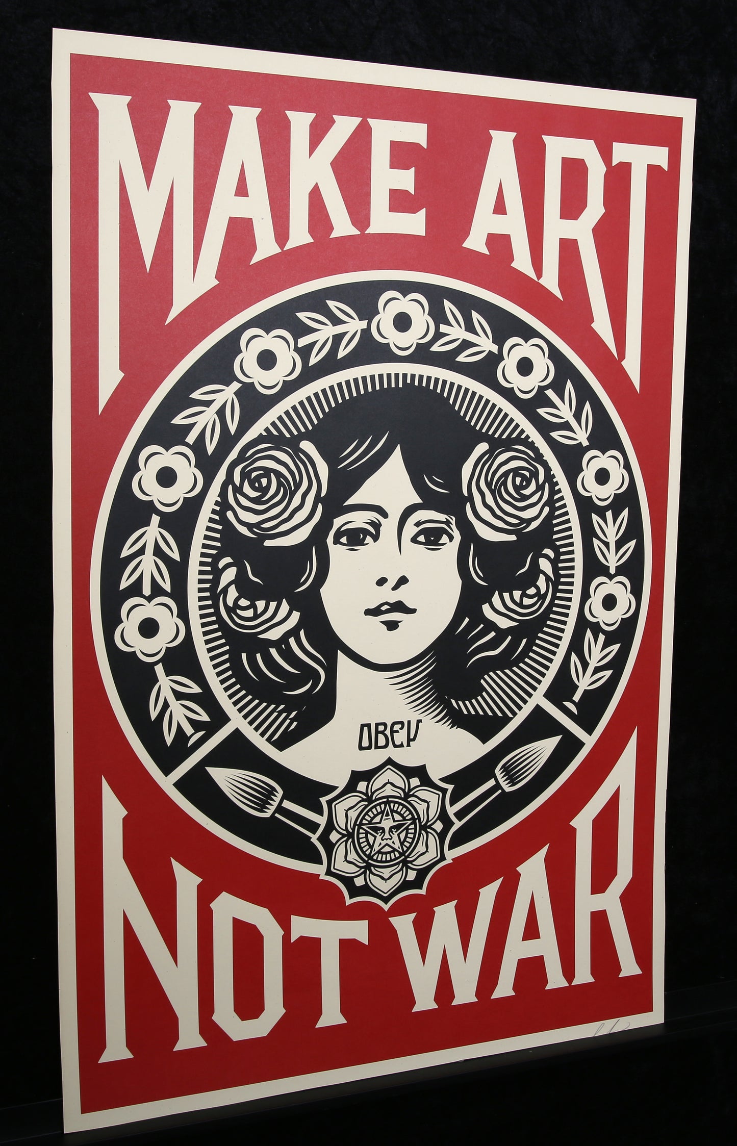 Fairey, Shepard - Make Art Not War  - Farboffsetlithografie - handsigniert