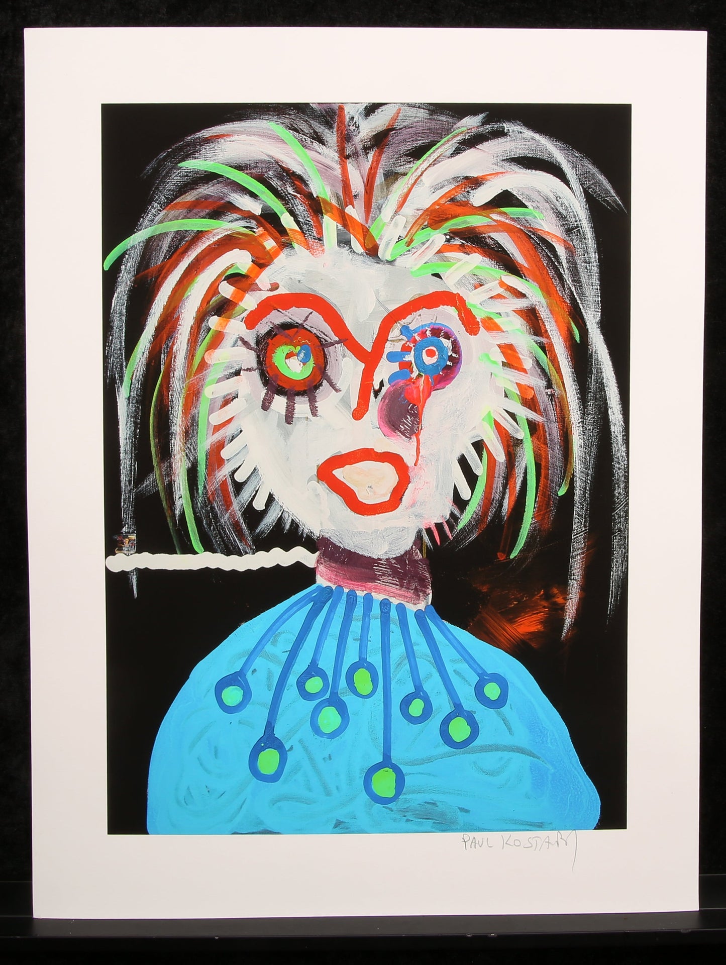 Kostabi, Paul - The Antagonist - Giclee auf Baumwollpapier - handsigniert