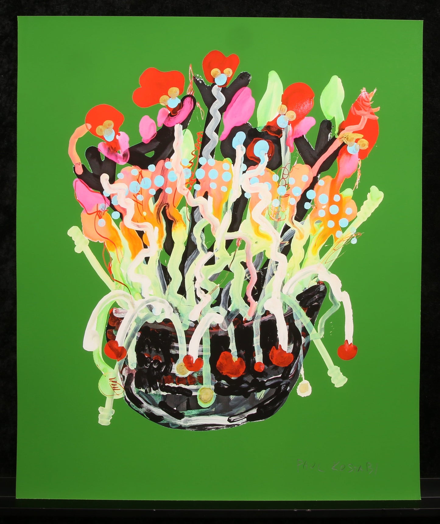 Kostabi, Paul - Acrisia (green) - Giclee - handsigniert