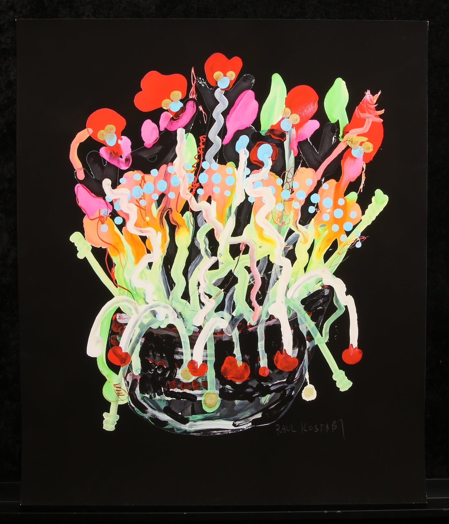 Kostabi, Paul - Primrose (black) - Giclee auf Baumwollpapier - handsigniert