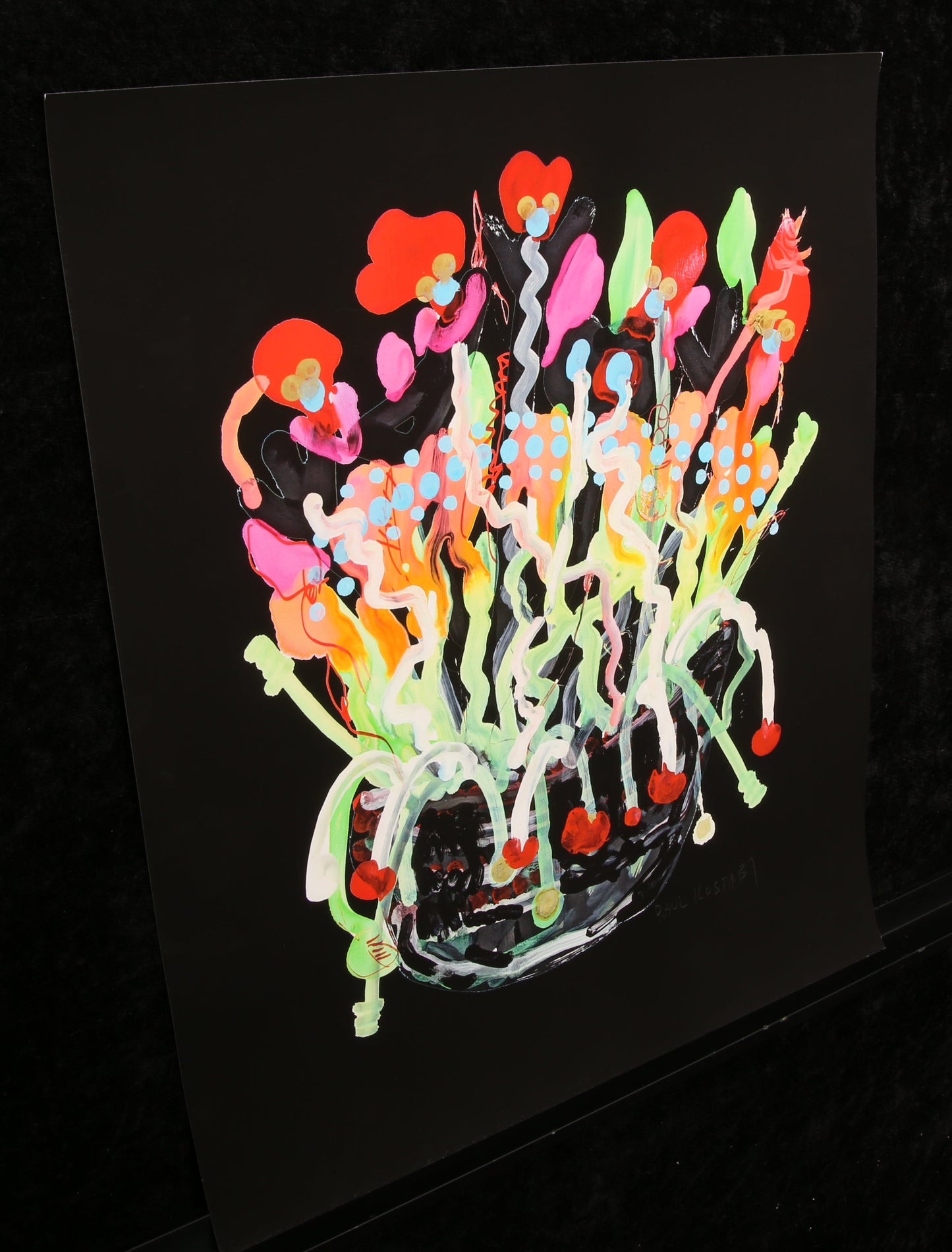 Kostabi, Paul - Primrose (black) - Giclee auf Baumwollpapier - handsigniert