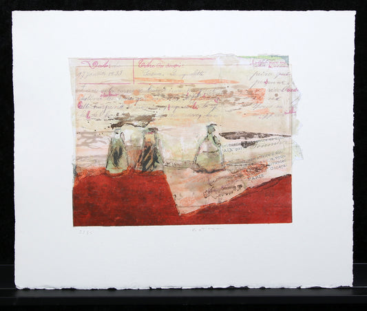 Bottet, Nicole - devoir - etching / hand-retouched - hand-signed