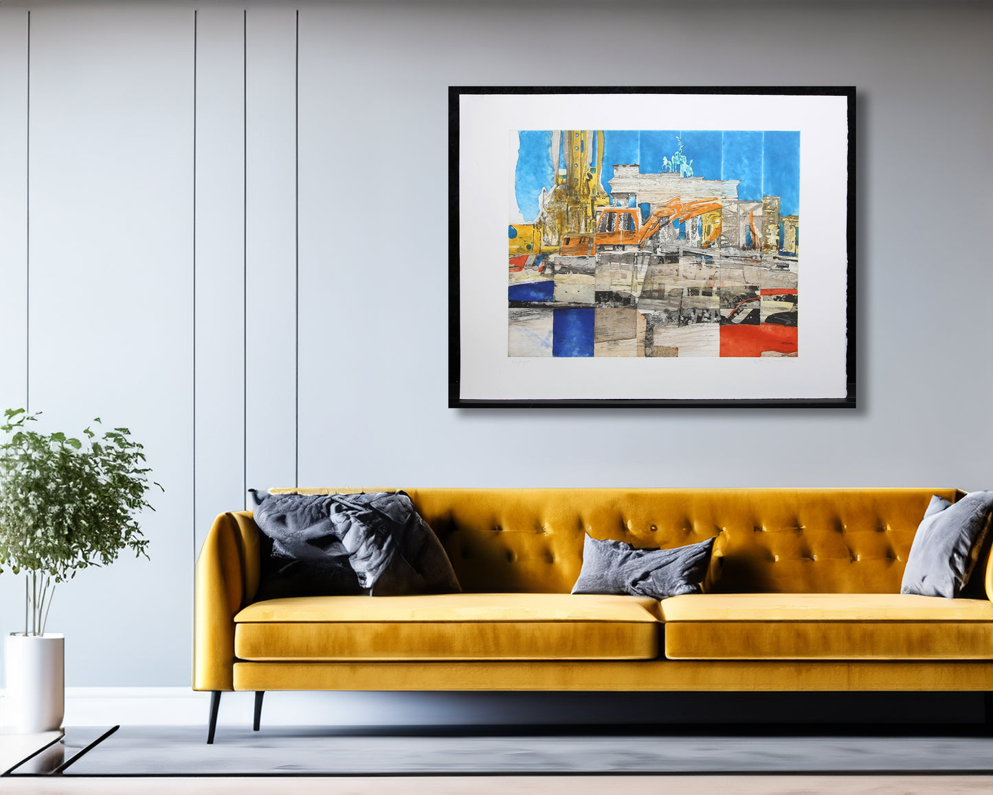 Salzmann, Gottfried - Reflet de Berlin - Eau-forte - Signée à la main