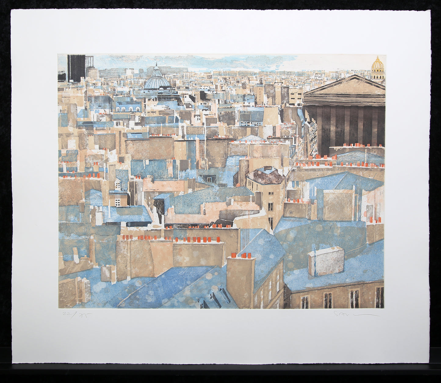 Salzmann, Gottfried - Paris, La Madeleine - Farbradierung - handsigniert