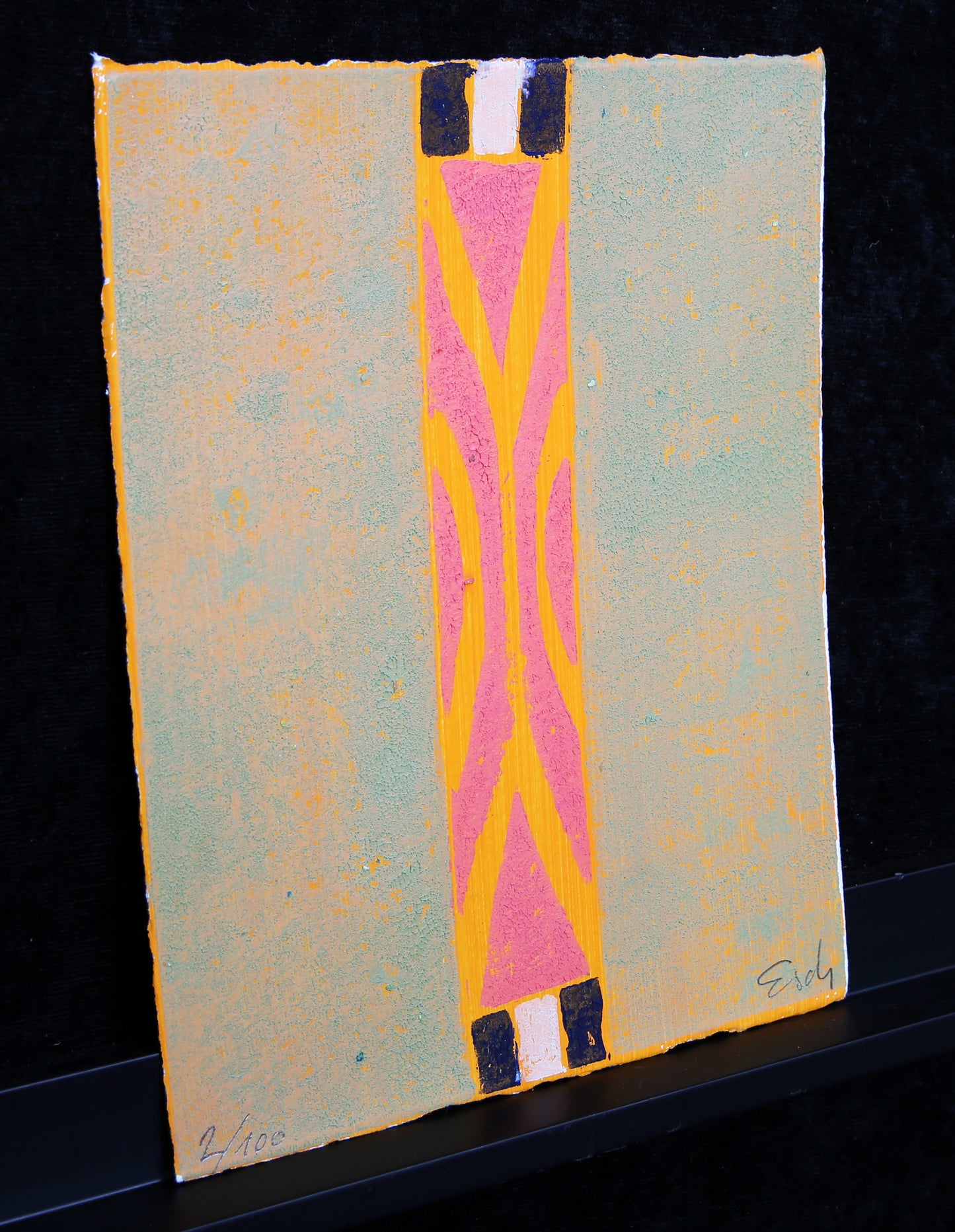 Schädrich, Eckart (Esch) - Symit II - Technique mixte / retravaillée - signée à la main