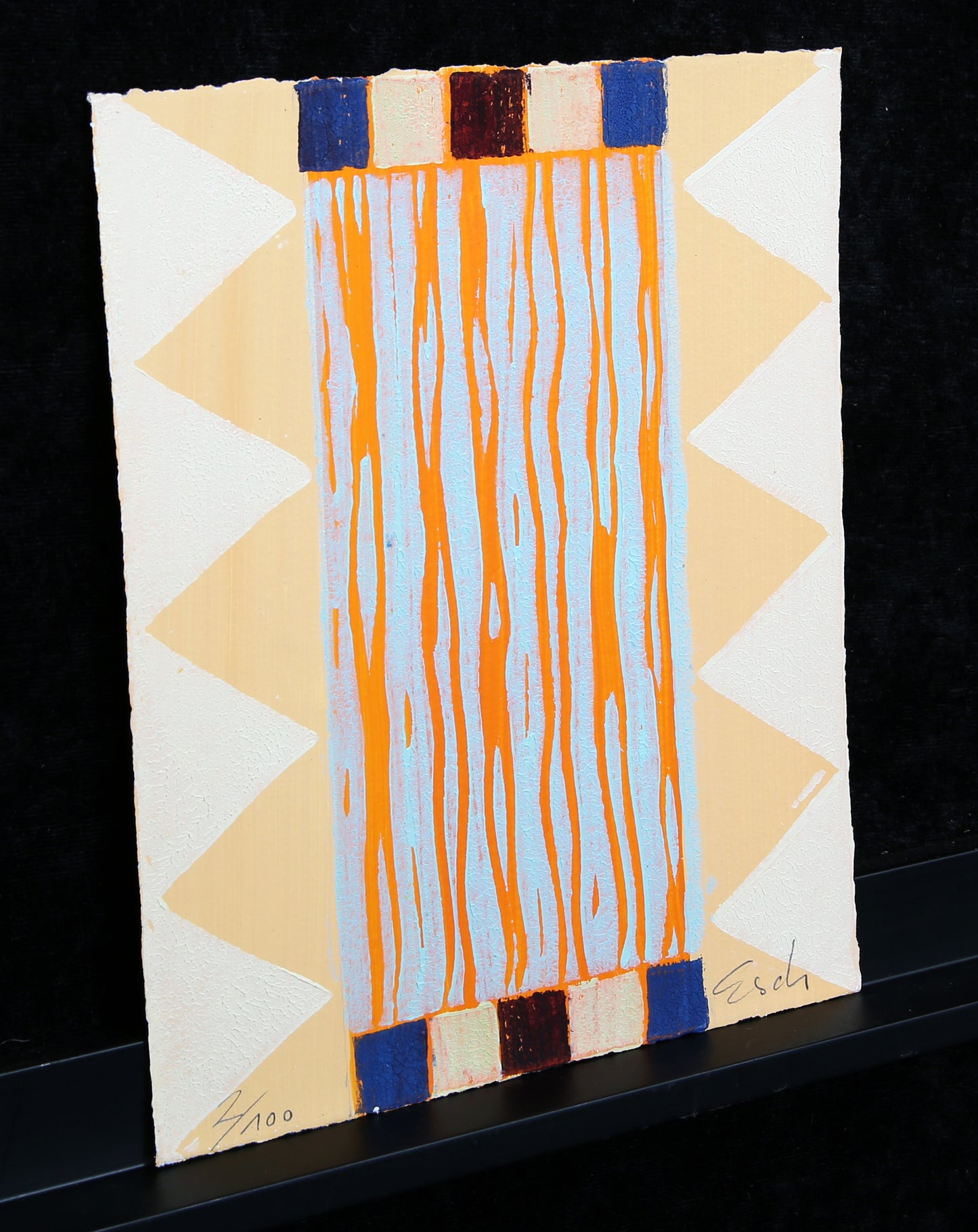 Schädrich, Eckart (Esch) - Symit III - Technique mixte / retravaillée - signée à la main