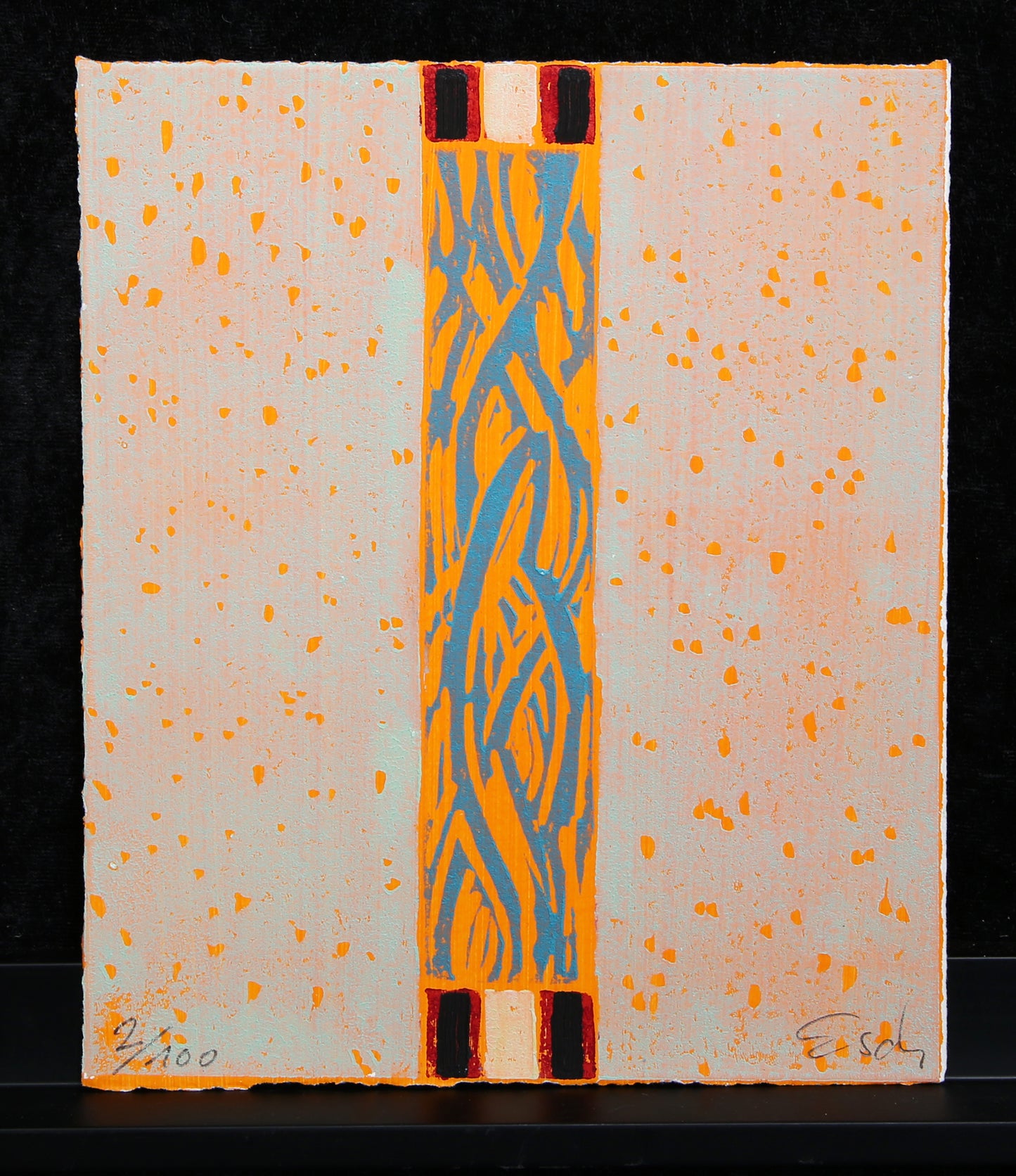 Schädrich, Eckart (Esch) - Symit IV - Technique mixte / retravaillée - signée à la main