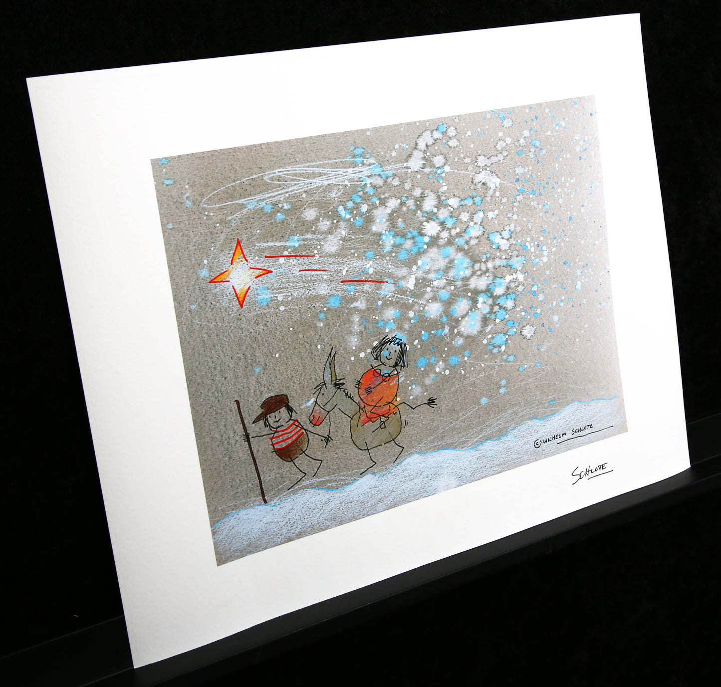 NOËL : Schlote, Wilhelm - Le chemin de Bethléem - Giclée / Hahnemühle