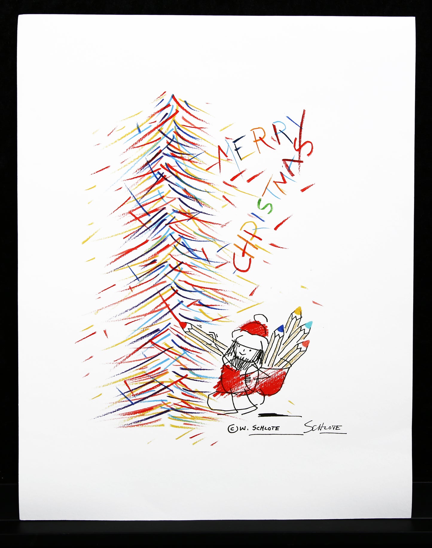 NOËL : Schlote, Wilhelm - Joyeux Noël - Giclée / Hahnemühle