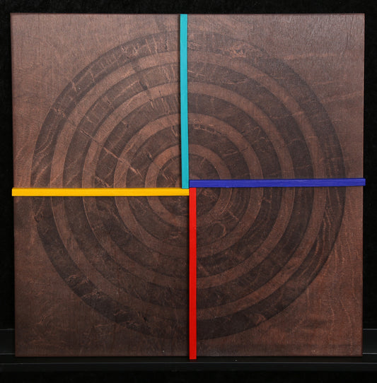 Geiler, Friedrich - Geometry XII, 2019 - Relief/Wood - hand-signed