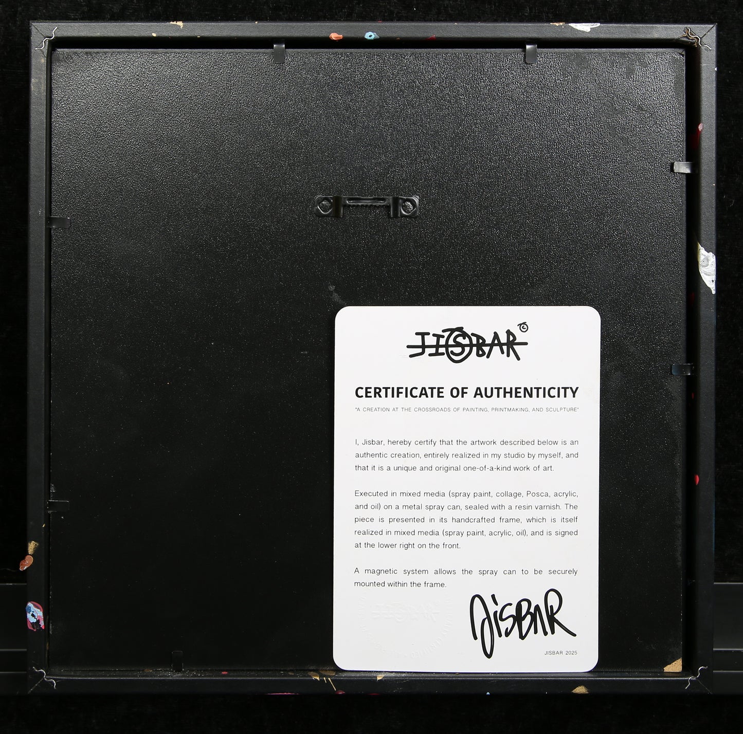 JISBAR (Jean-Baptiste Launay) - Collage/Objekt, 2025 - handsigniert