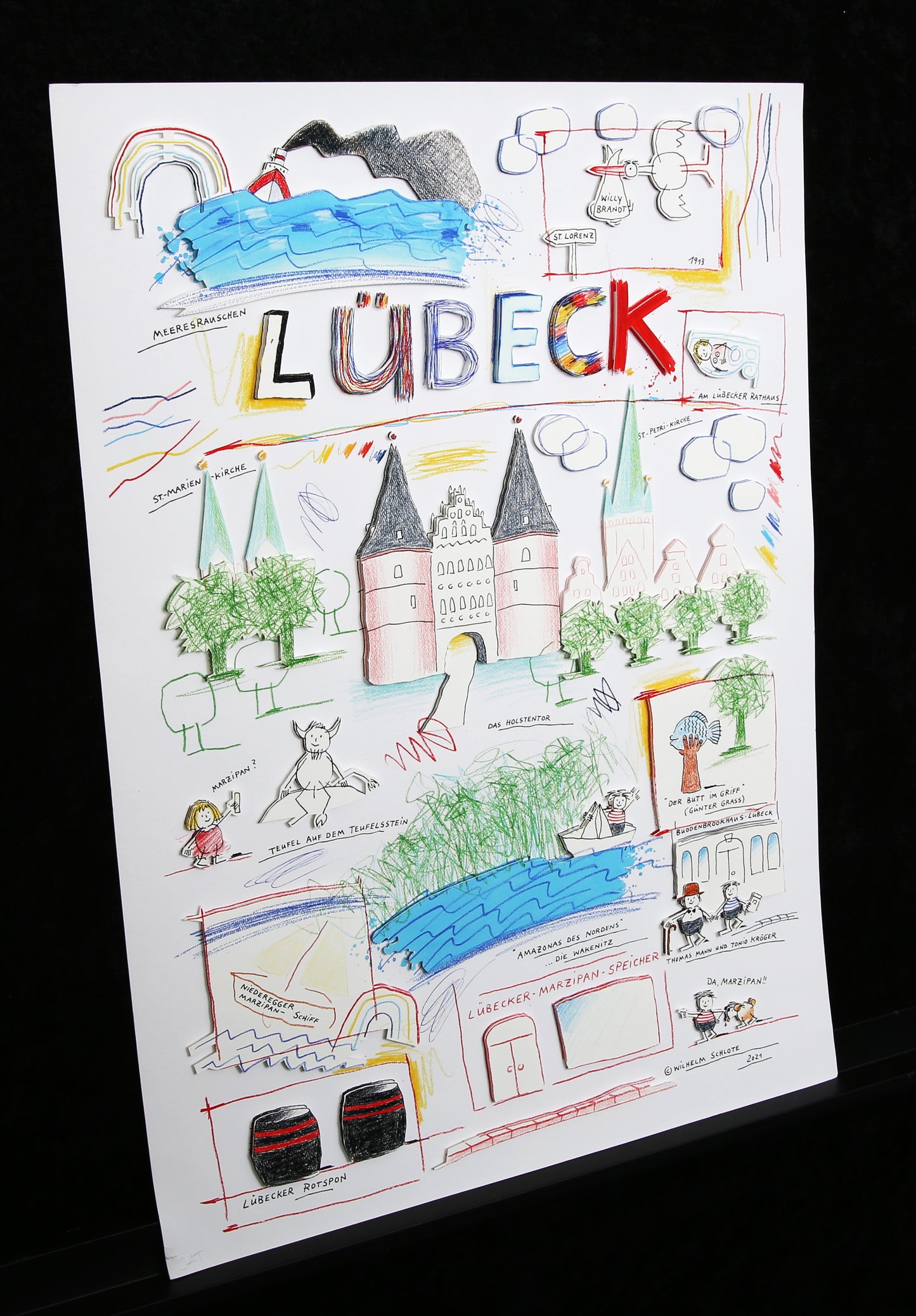 Schlote, Wilhelm - Lübeck - 3D-Konstruktion/Hahnemühle