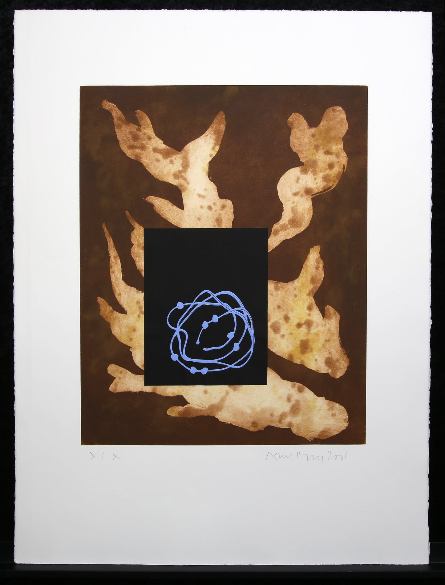 Merz, Albert - EA or x/X - Etching, 2001 - hand-retouched - hand-signed