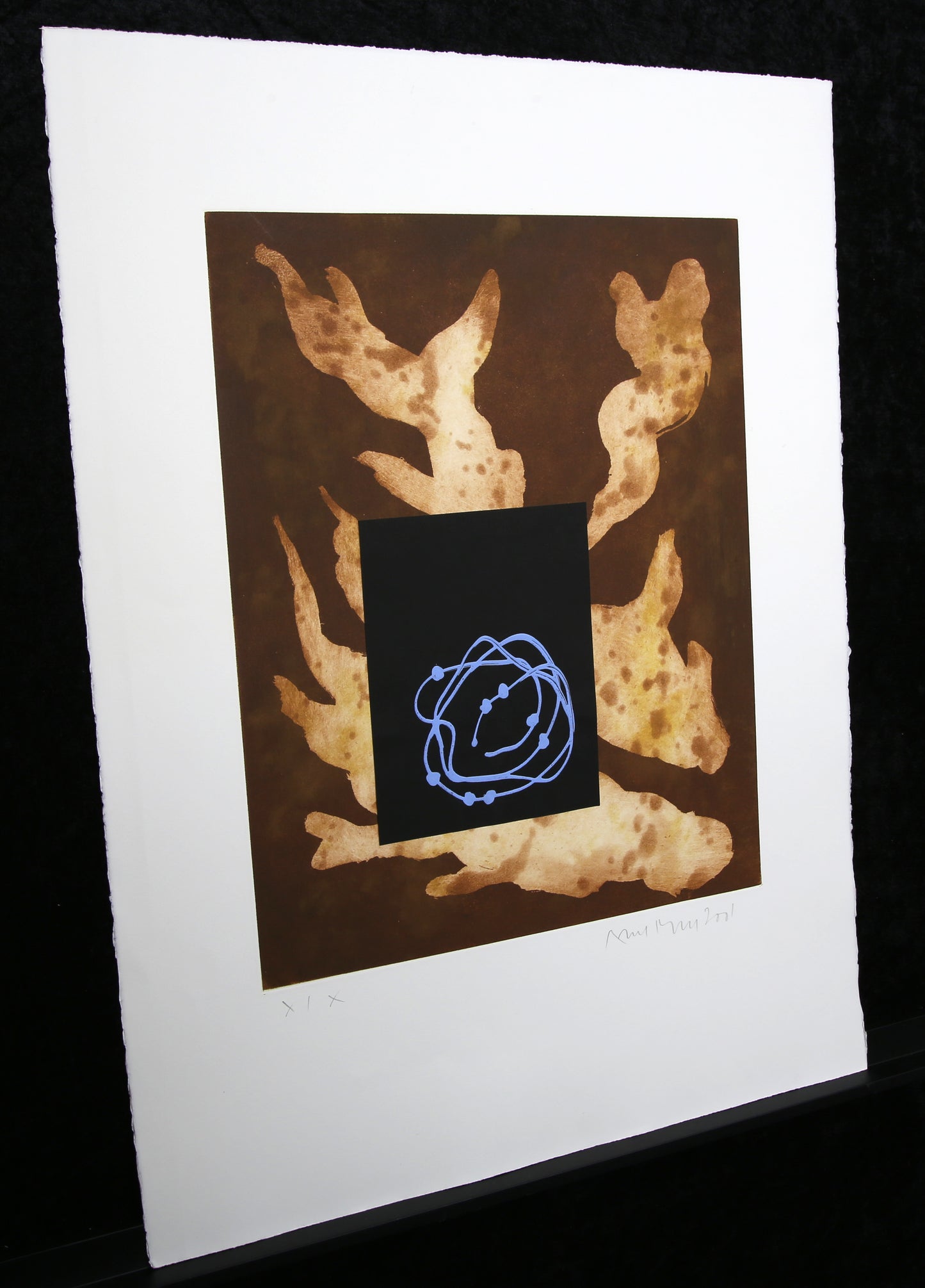 Merz, Albert - EA or x/X - Etching, 2001 - hand-retouched - hand-signed