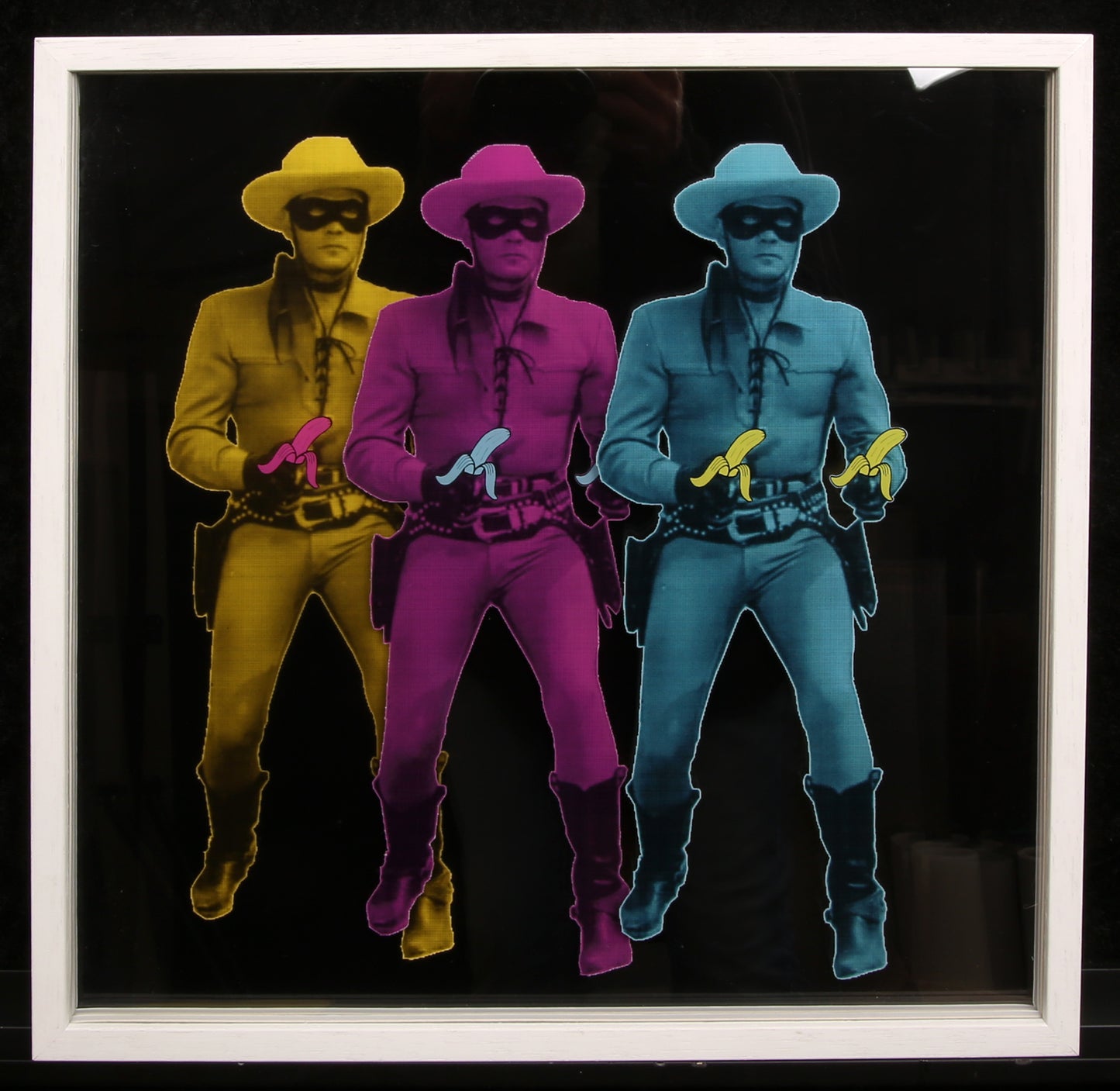 Shuby - Triple Lone Ranger - Acryl - 3D-constructie - ingelijst, handgesigneerd