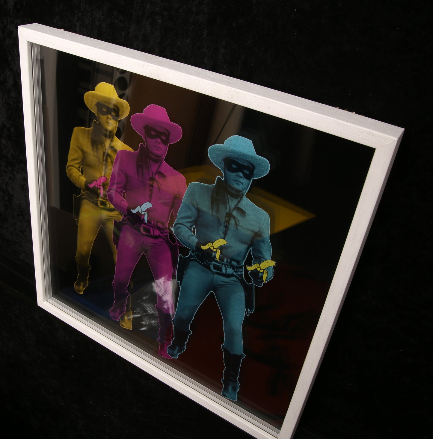 Shuby - Triple Lone Ranger - Acryl - 3D-constructie - ingelijst, handgesigneerd