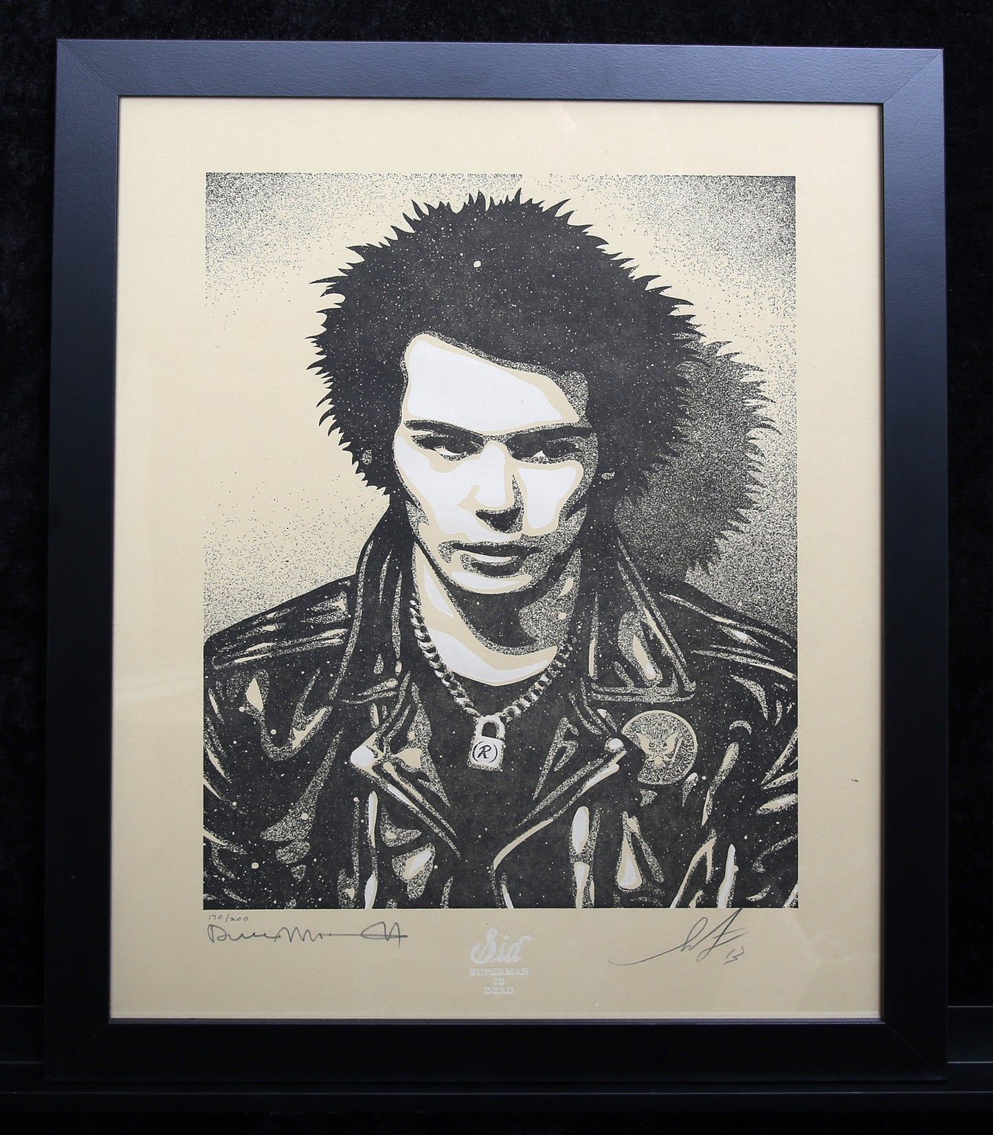 Fairey, Shepard + Morris, Dennis - Sid Mugshot - 2x handsigniert