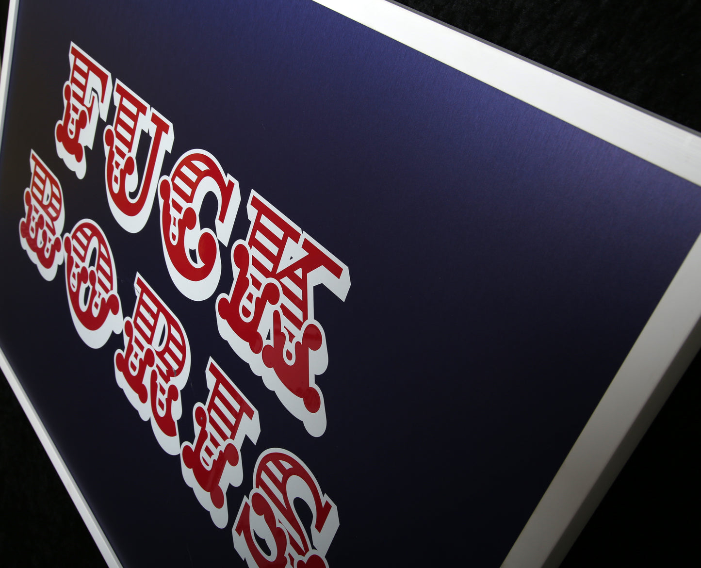 Eine, Ben - Fuck Boris - UV-Druck Alu-Dibond - Unikat - handsigniert