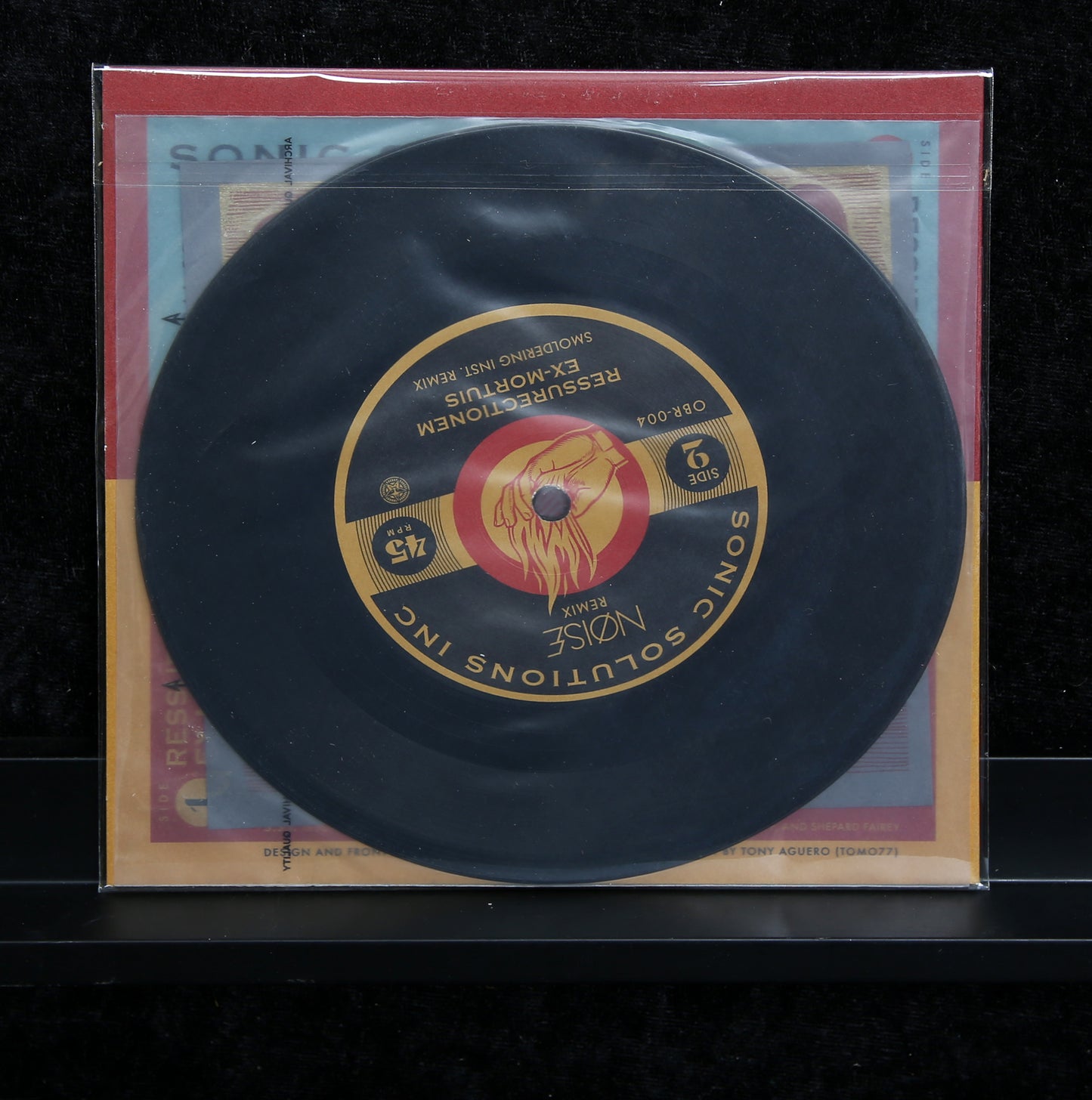 Fairey, Shepard (OBEY) - Noise Remix  - 7" Vinyl + Originalgrafik - handsigniert