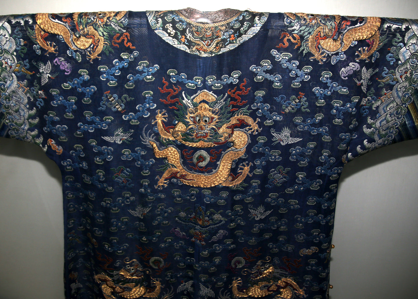 Chinesische Drachenrobe - Gewand - Qing-Dynastie - 19Jhd.