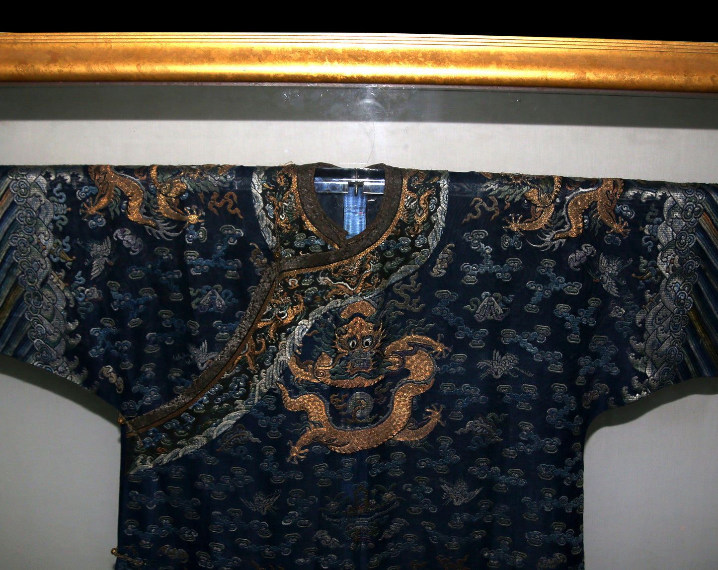 Chinesische Drachenrobe - Gewand - Qing-Dynastie - 19Jhd.