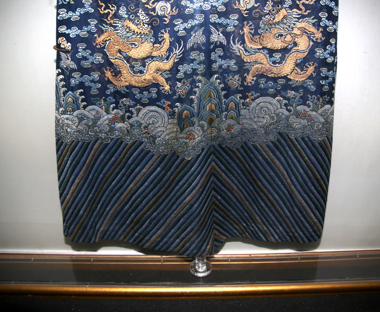 Chinesische Drachenrobe - Gewand - Qing-Dynastie - 19Jhd.