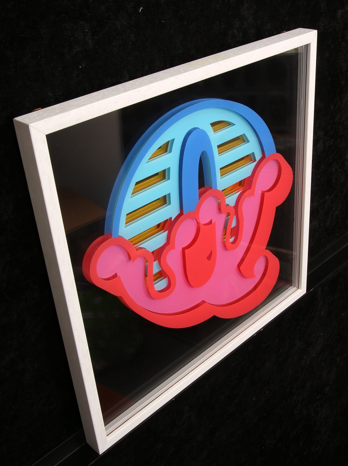 One, Ben - New Circus 'Q' - mixed media/plexiglas - 3D - handgesigneerd