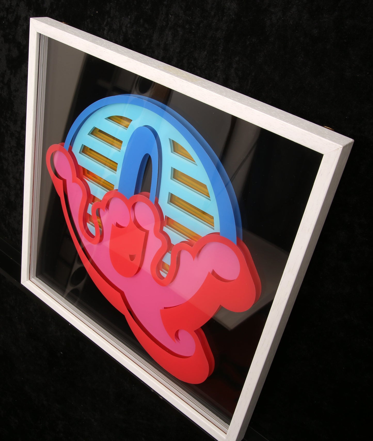 One, Ben - New Circus 'Q' - mixed media/plexiglas - 3D - handgesigneerd