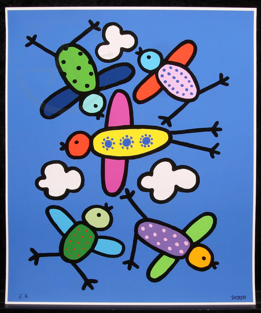 Basdera, Franz - Vogerl - Giclee - handsigniert - bezeichnet mit E.A.