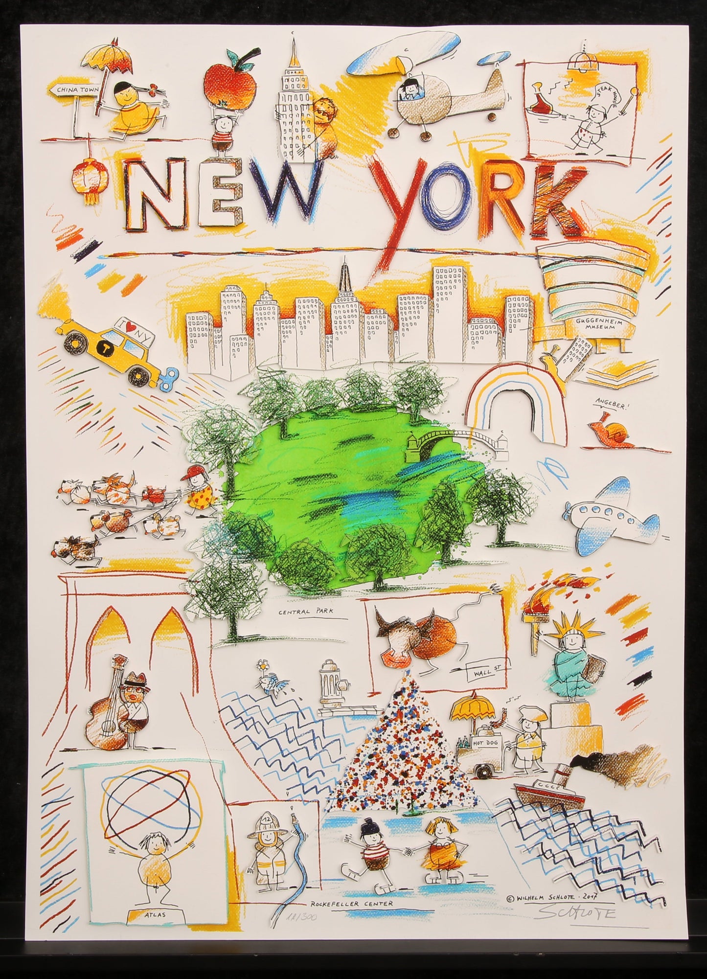 Schlote, Wilhelm - New York - 3D-Konstruktion, 2017 - handsigniert