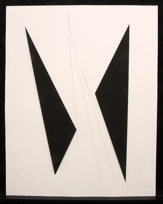 Claisse, Geneviève - Composition géométrique - 3D-constructie - handgesigneerd