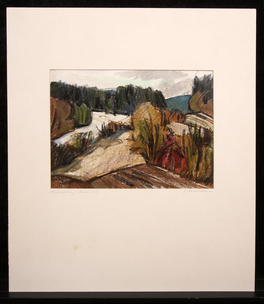 Kohlstädt, Fritz - Early Spring Alb - waskrijt op papier - handgesigneerd