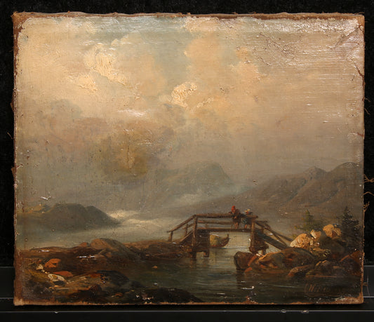 Hilgers, Carl - Brug, 1853 - olieverf op doek - handgesigneerd