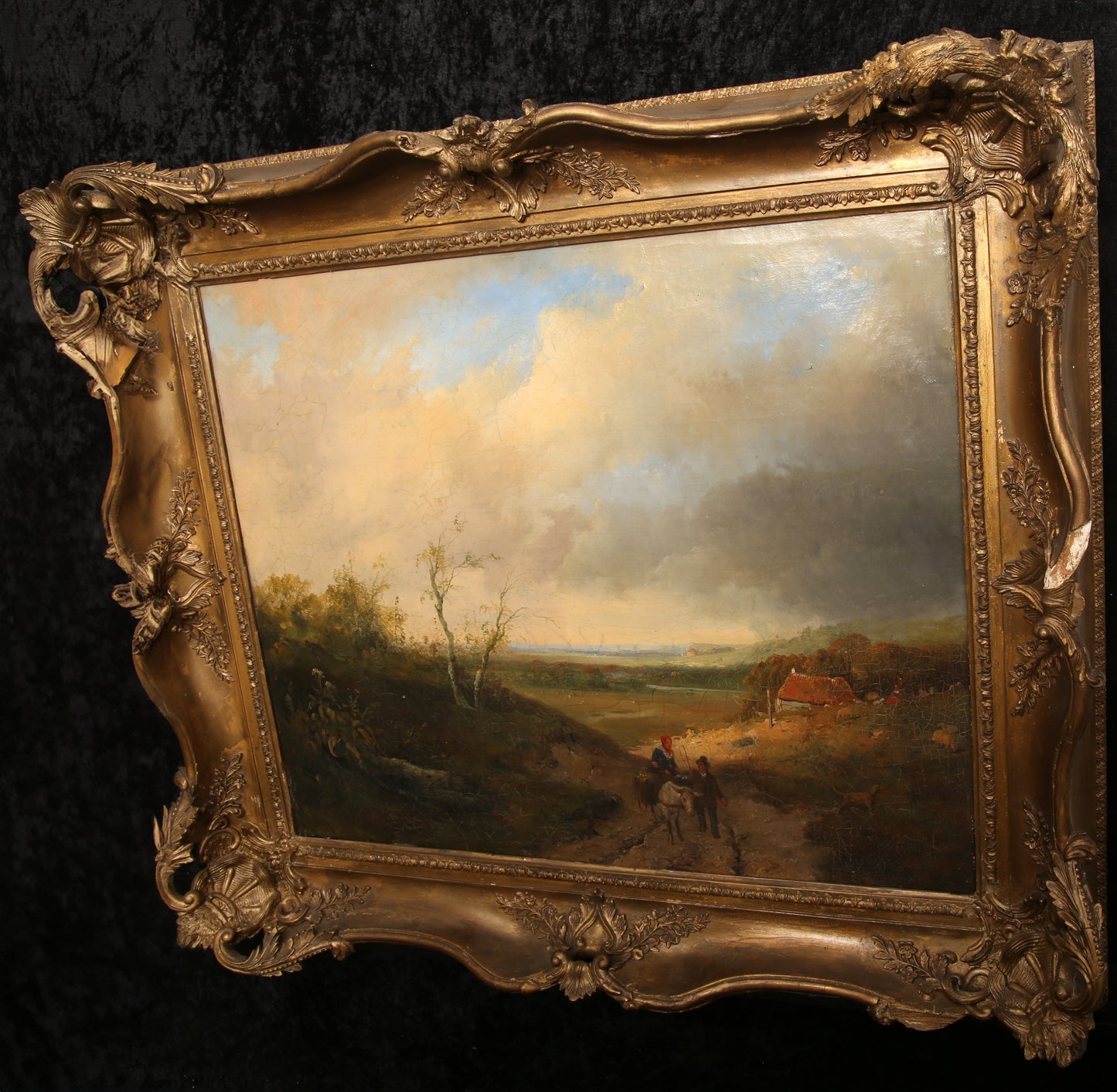 Hendriks, Frederik Hendrik - landschap - olieverf op hout - ingelijst