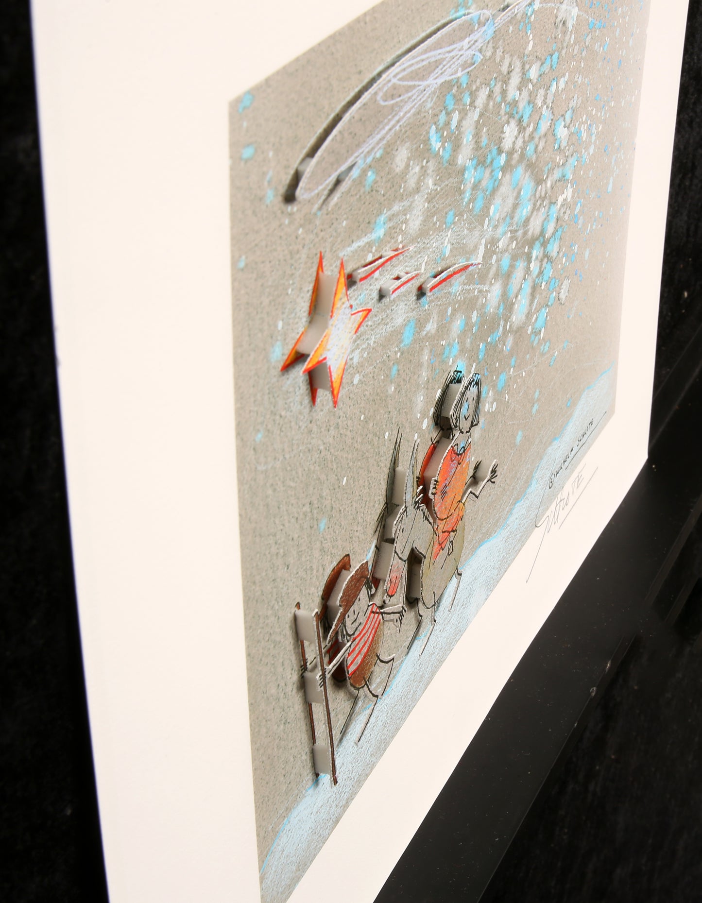Schlote, Wilhelm - Der Weg nach Bethlehem - 3D-Konstruktion - handsigniert