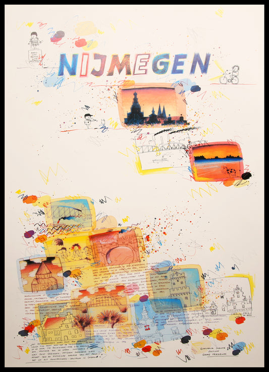 Schlote, Wilhelm - Nijmegen, city poster - color offset lithography